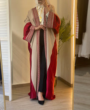 Sulaf Elegant Beige Bisht with Palestinian Embroidery and Satin Details