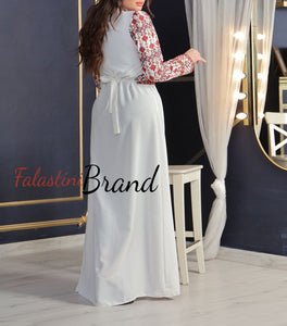 Stunning White Embroidered Dress