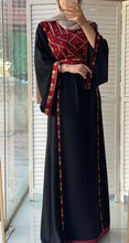 Elegant Black Diamond Qabbah Thob With Manajil Details and Satin Details