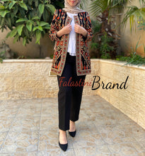 Elegant Palestinian Colorful Embroidered Jacket