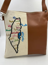 Palestine Map Brown Shoulder Bag