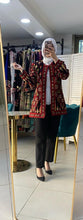 Elegant Palestinian Black And Red Floral Embroidered Jacket