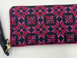 Hand embroidered Pink Wallet/Purse with amazing embroidery