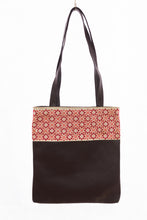 Brown hand embroidered handbag - Falastini Brand