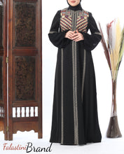 Elegant Embroidered Black Abaya With Stylish Embroidery