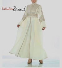 Wonderful Ivory with Golden Details Kaftan